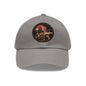 Dad Hat with Leather Patch (Round)